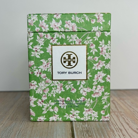 NWT Tory Burch Candle w/ Gold Lattice Holder – 8 oz (Made in USA) - Picture 2 of 5